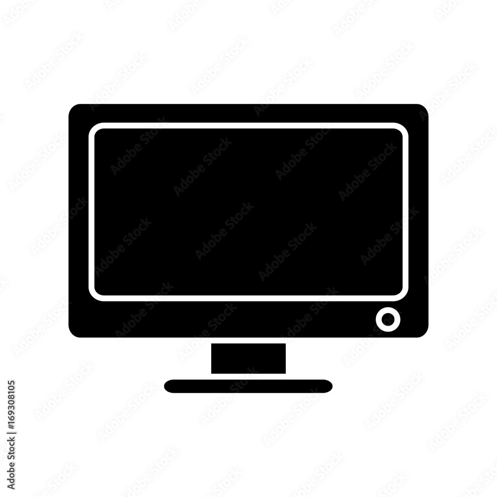 computer icon over white background vector illustration computer icon over white background vector illustration
