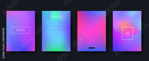 Minimal covers set. Future geometric design. Vector template for banners, placards, poster, pop art flyers, presentations and annual reports. Hipster style, minimalist. Size A4. 