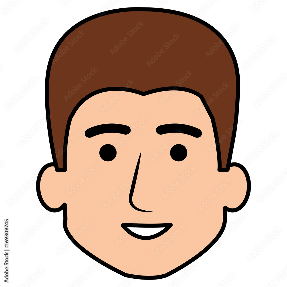 young man head avatar character vector illustration design young man head avatar character vector illustration design