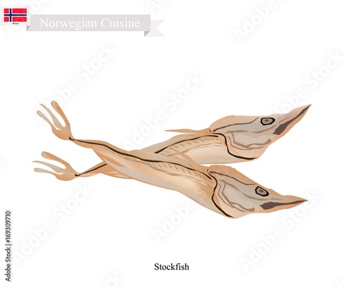 Stockfish or Fish Unsalted, A Popular Food in Norway