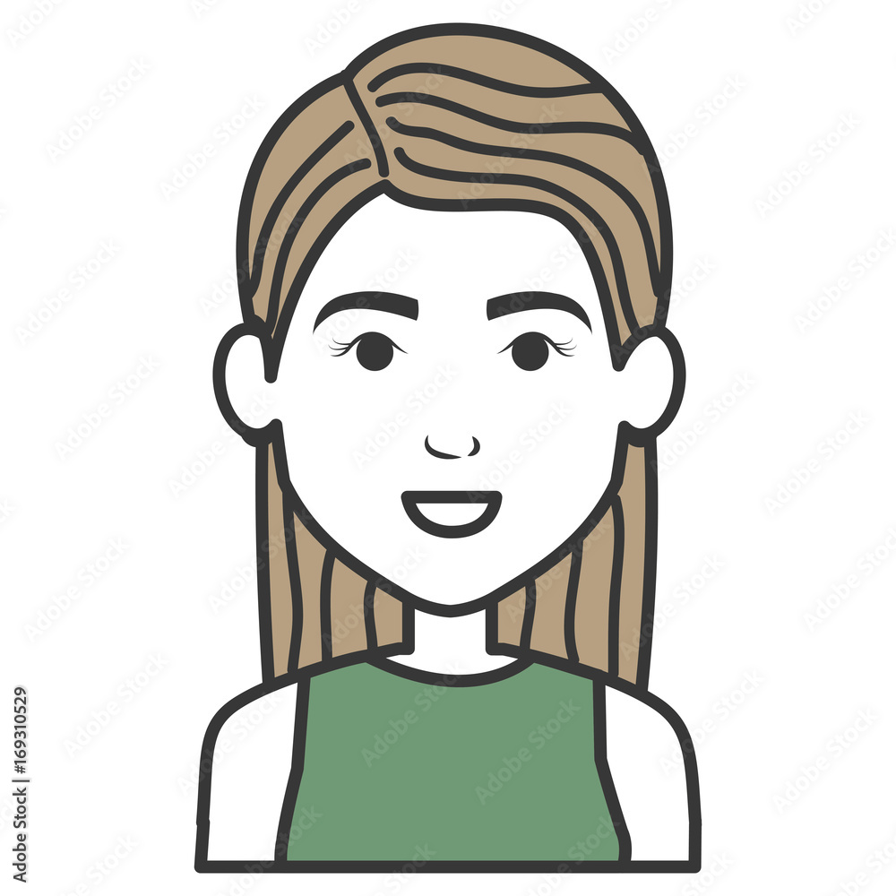 beautiful businesswoman avatar character vector illustration design