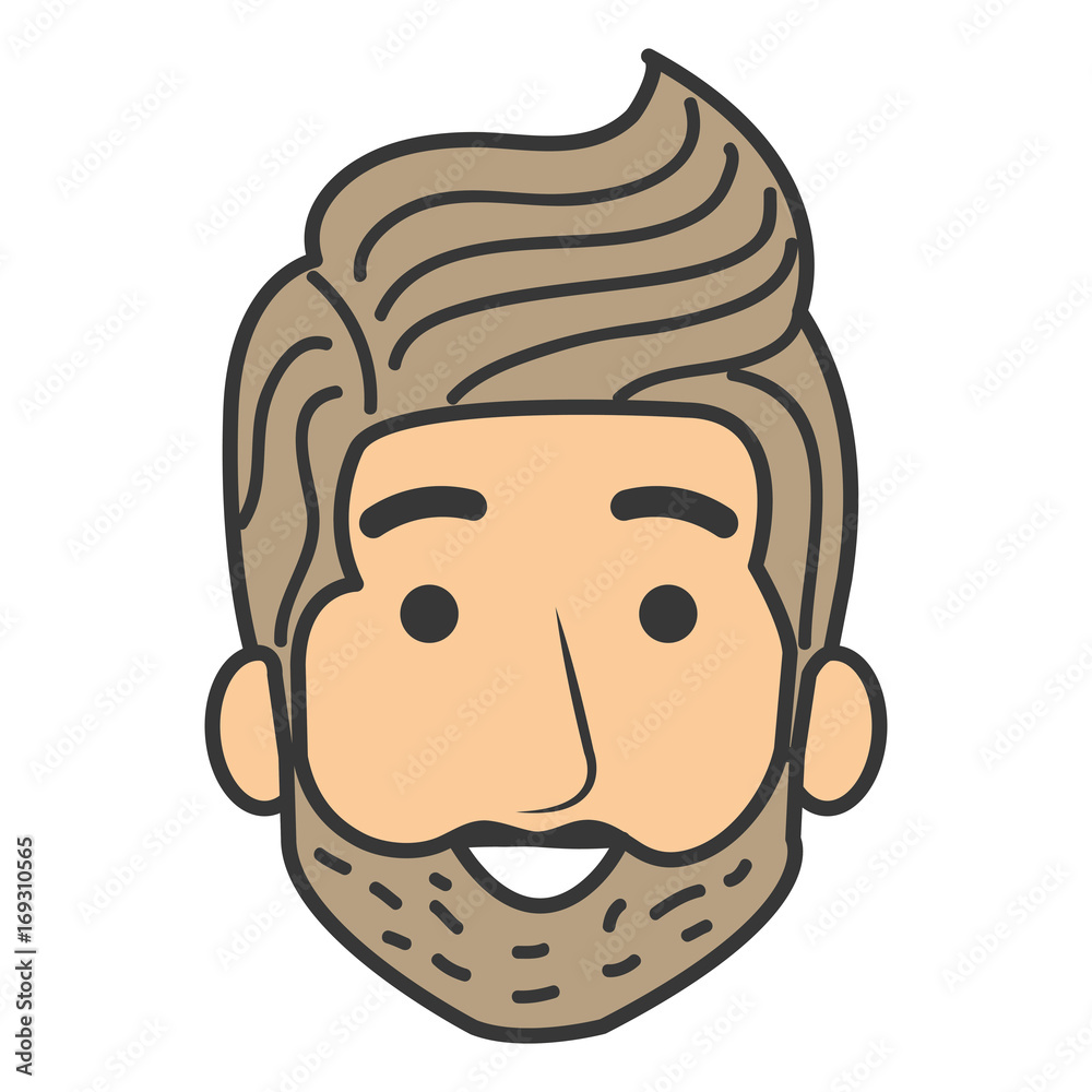 young man head avatar character vector illustration design young man head avatar character vector illustration design