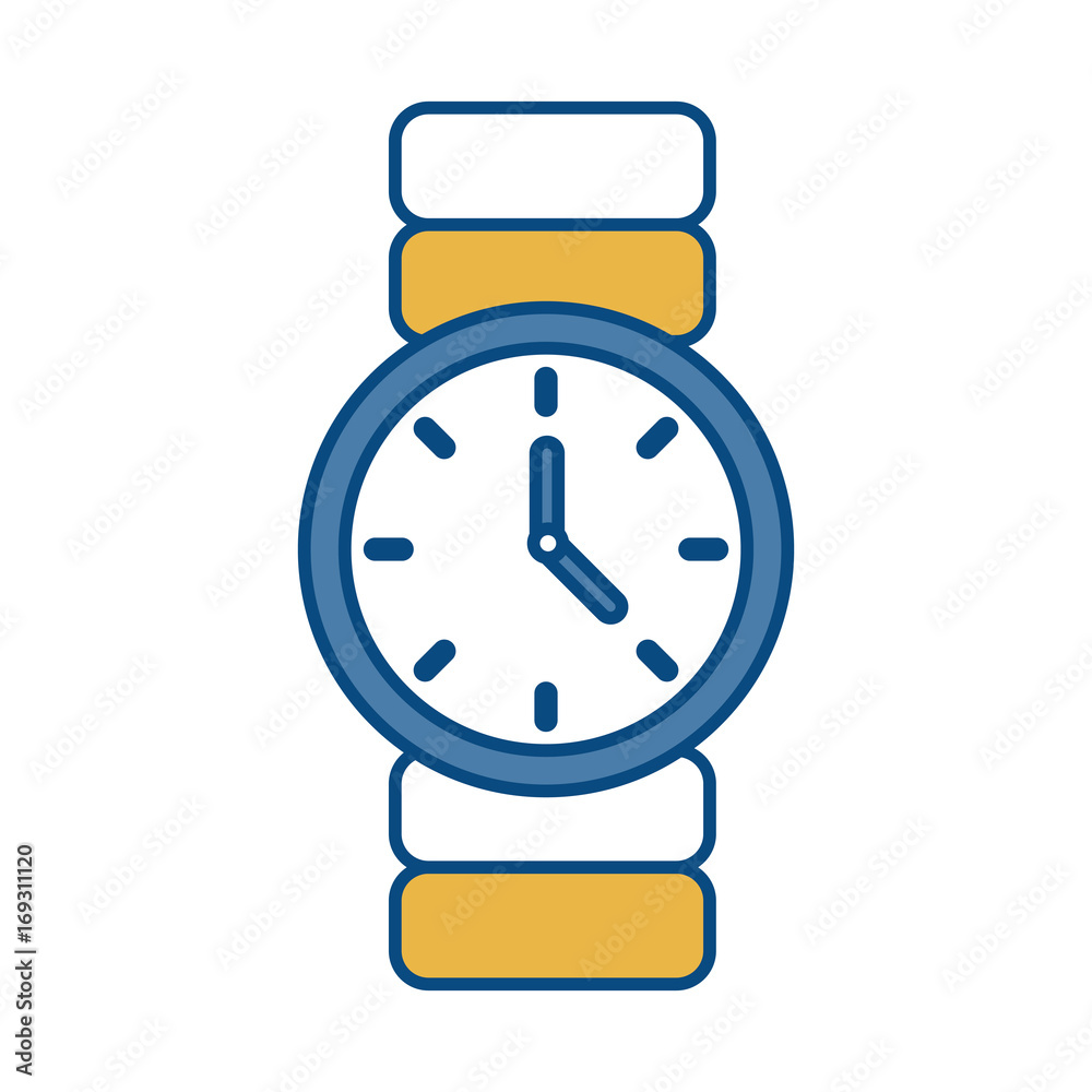 watch icon over white background vector illustration watch icon over white background vector illustration
