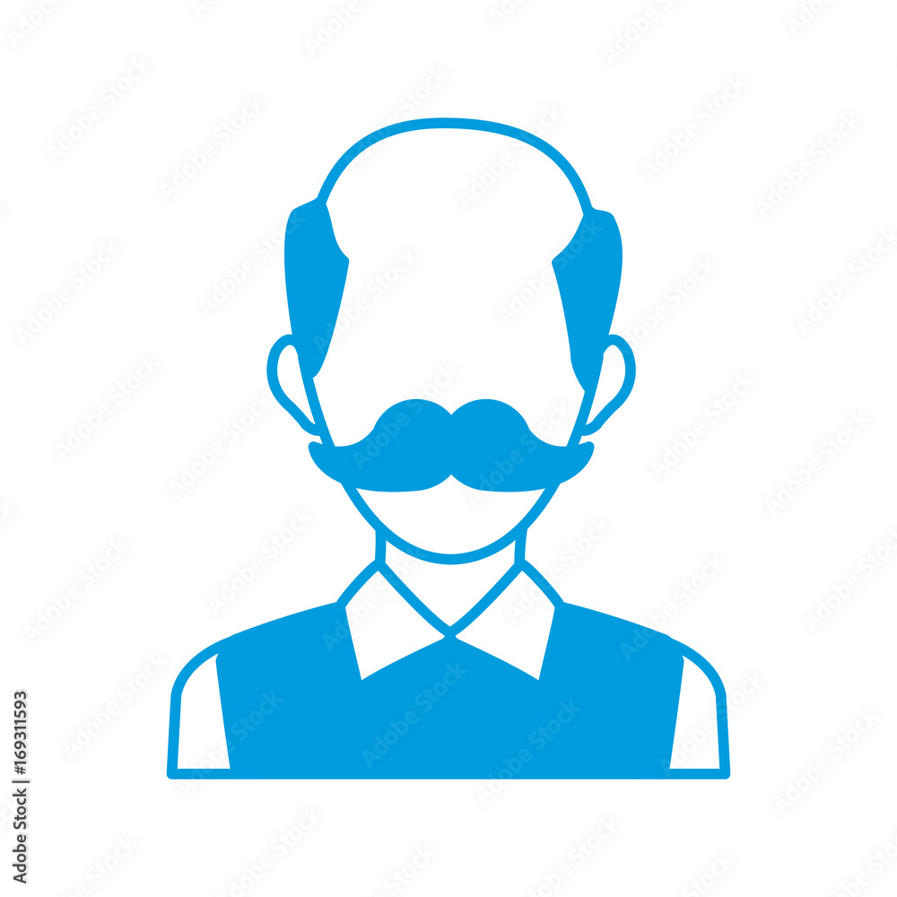 male avatar profile picture employee work vector illustration