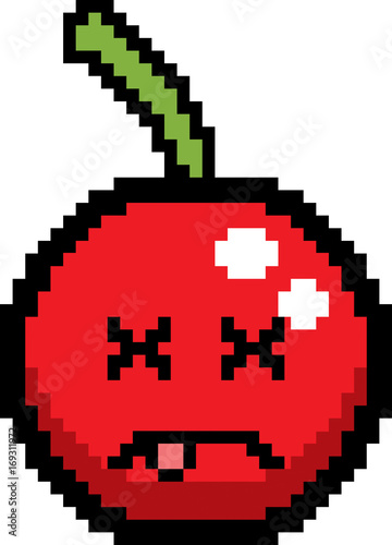 Dead 8-Bit Cartoon Cherry
