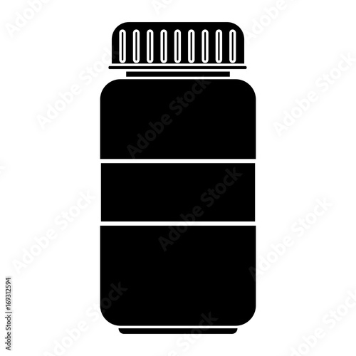 bottle drugs isolated icon vector illustration design