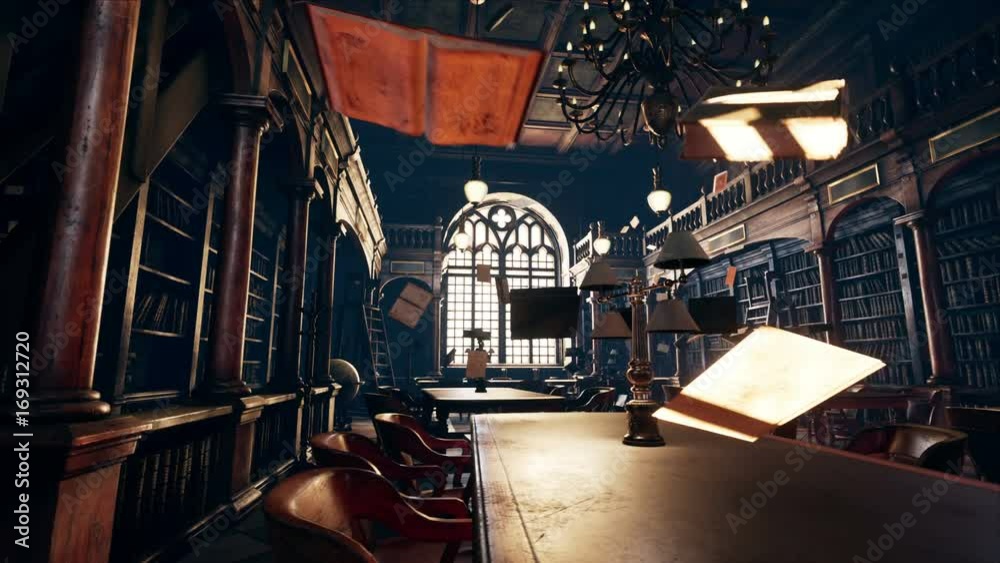 Flying Books In Library