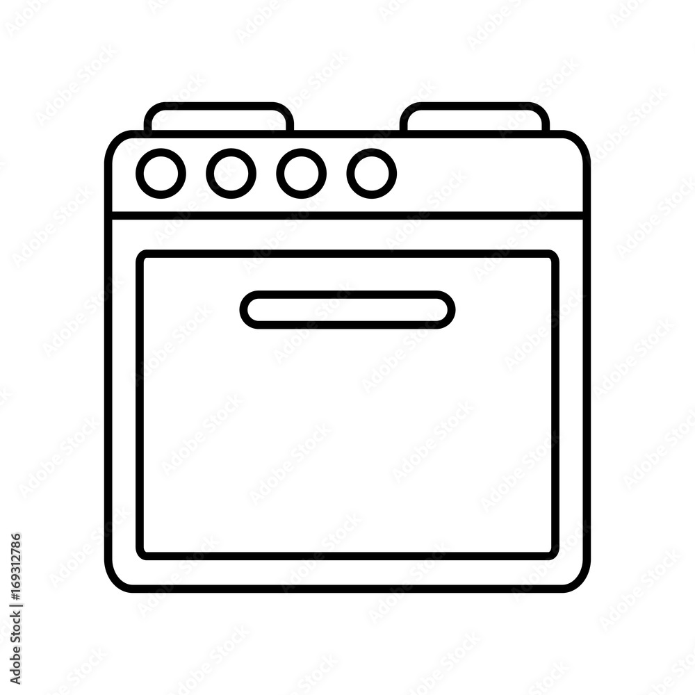 oven icon over white background vector illustration oven icon over white background vector illustration