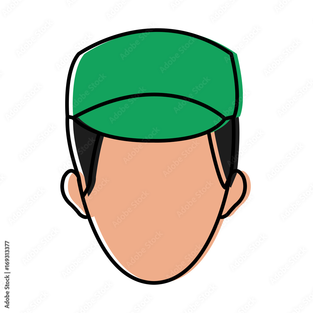 man face character people work profile image vector illustration man face character people work profile image vector illustration