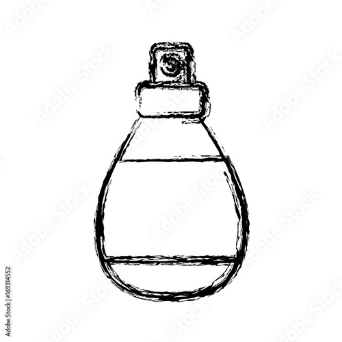 fragance bottle icon over white background vector illustration