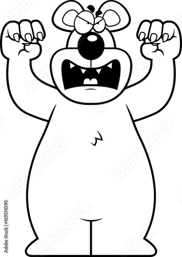 Cartoon Bear Attacking