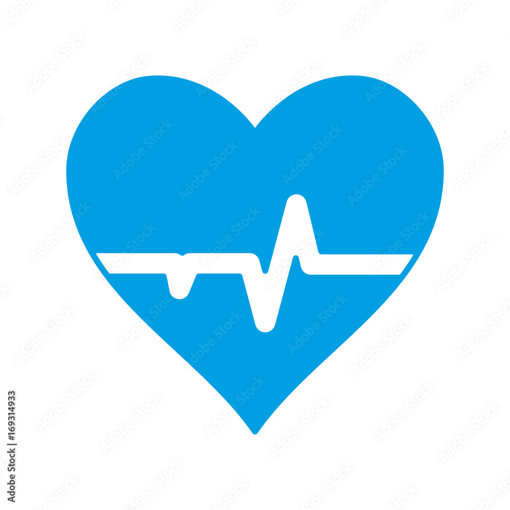 cardio heart icon over white background vector illustration cardio heart icon over white background vector illustration