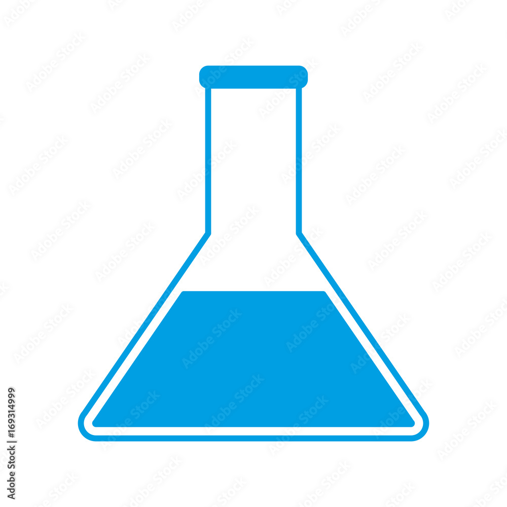 chemical flask icon over white background vector illustration chemical flask icon over white background vector illustration