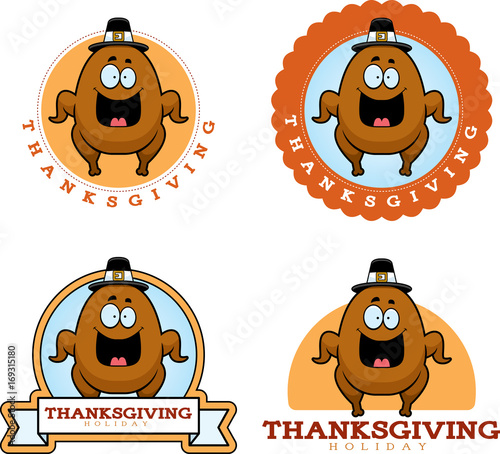 Cartoon Thanksgiving Turkey Graphic