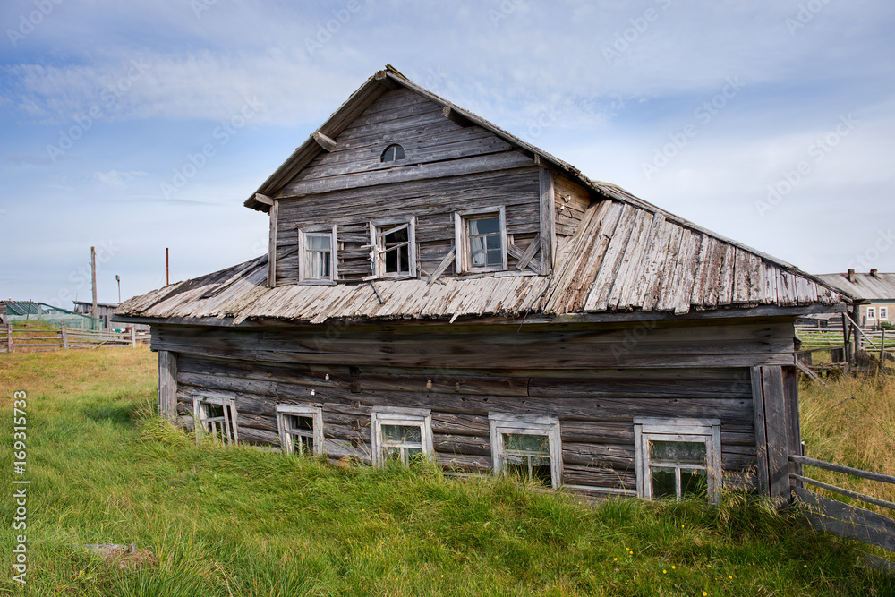 Old wooden house. North, Russia