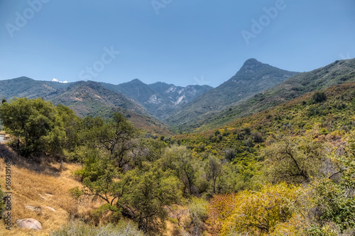 Mountain landscape at Sequoia National Park photo