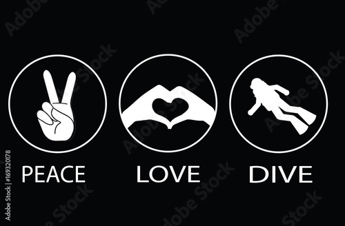 Diving t-shirt template 