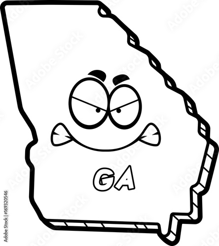 Cartoon Angry Georgia