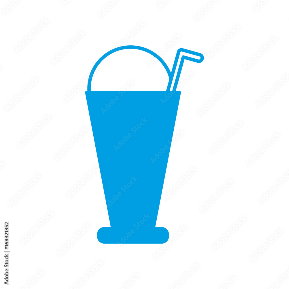 milkshake drink icon over white background vector illustration milkshake drink icon over white background vector illustration