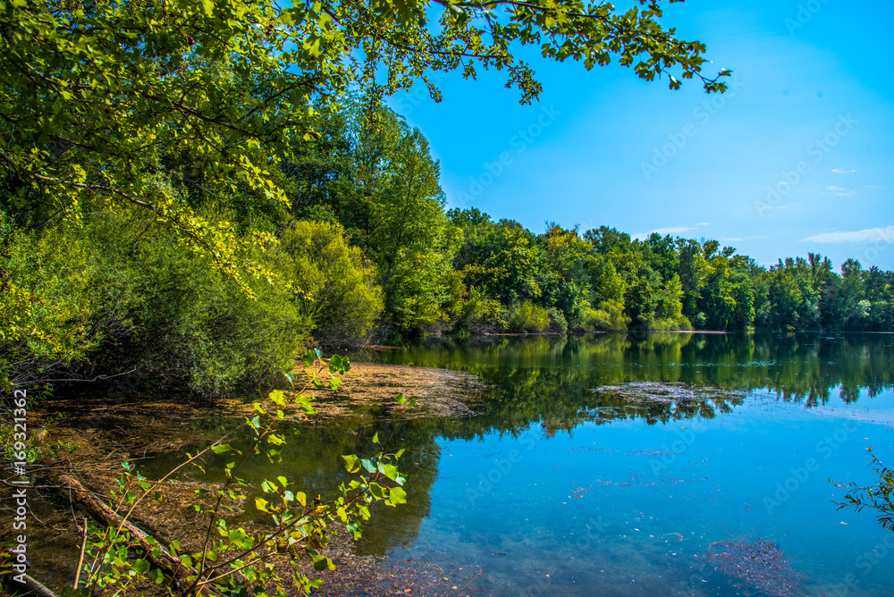 Obraz premium sonniger Tag am see