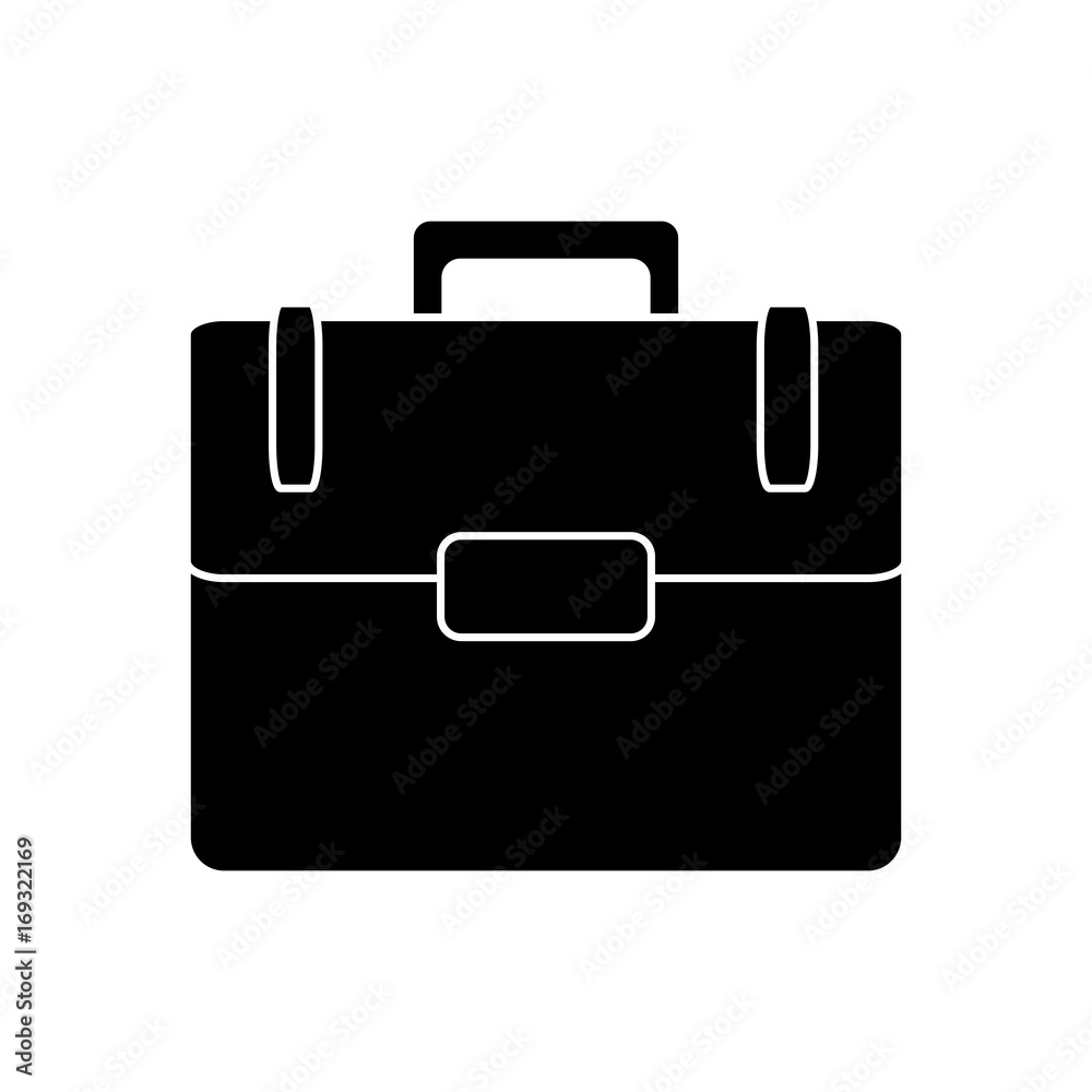briefcase icon over white background vector illustration briefcase icon over white background vector illustration