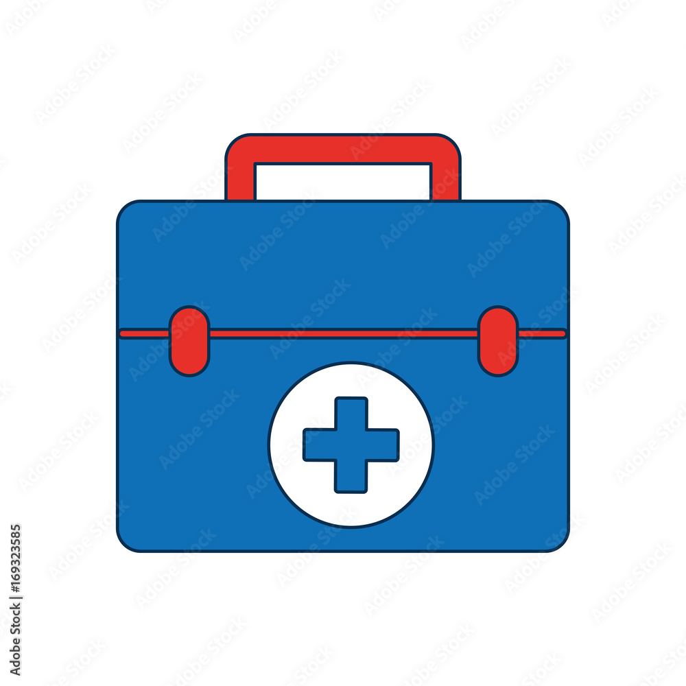 first aid kit icon over white background vector illustration first aid kit icon over white background vector illustration