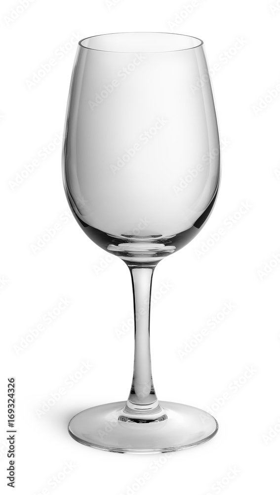 Empty wine glass top view