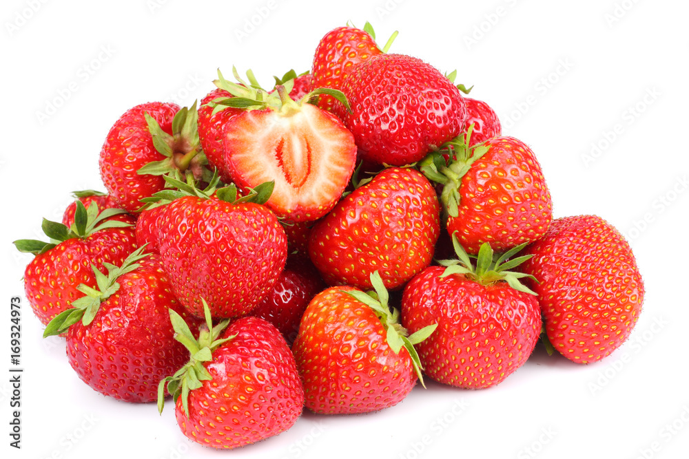 Strawberry isolated on white background. Clipping Path Strawberry isolated on white background. Clipping Path