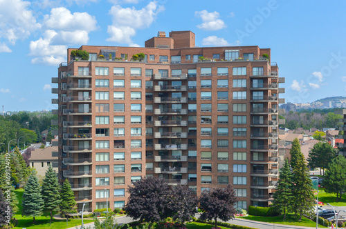 Photography Modern condo buildings in downtown Montreal, Canada