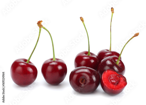 cherry isolated on white background.