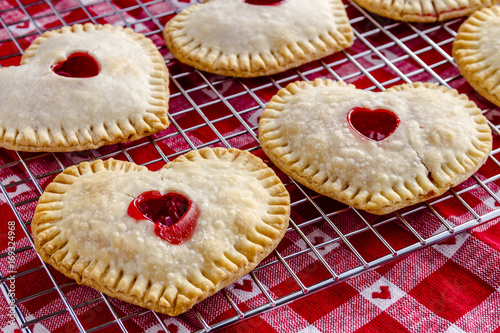 Heart Shaped Cherry Hand Pies photo