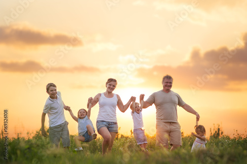 Large family with children