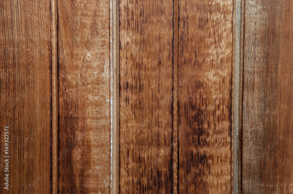 Brown textured siding panel of old wooden boards Brown textured siding panel of old wooden boards