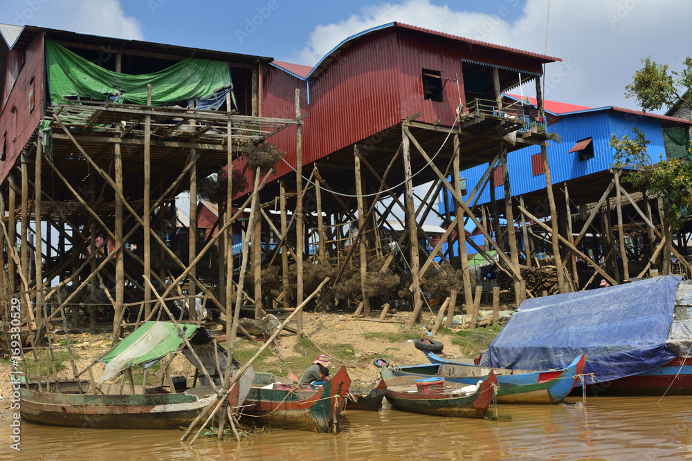 Cambodia Tonle Sap lake village