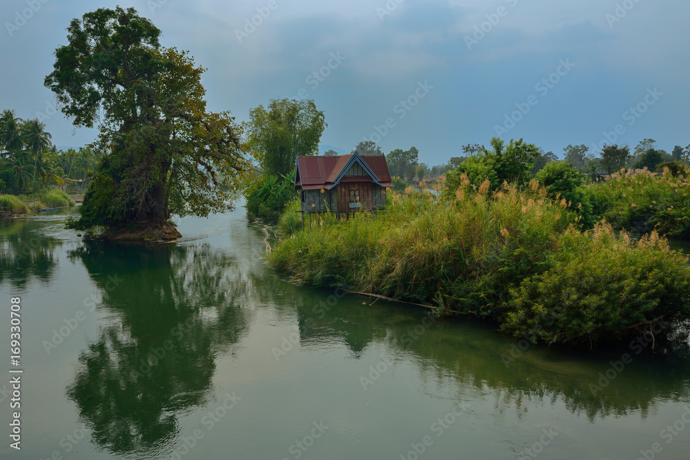 Laos Mekong Don Khong island