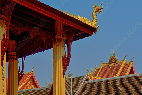 Laos Vientiane Wat Si Saket temple photo