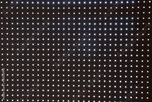 Pegboard Wall Lit From Behind