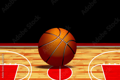 Basketball background, vector