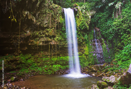 Mahua waterfall in Tambunan  Sabah Borneo  Malaysia.