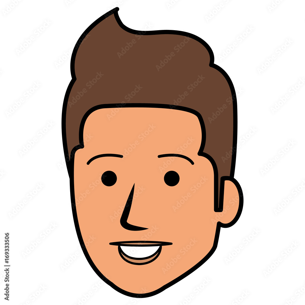 young man head avatar character vector illustration design young man head avatar character vector illustration design