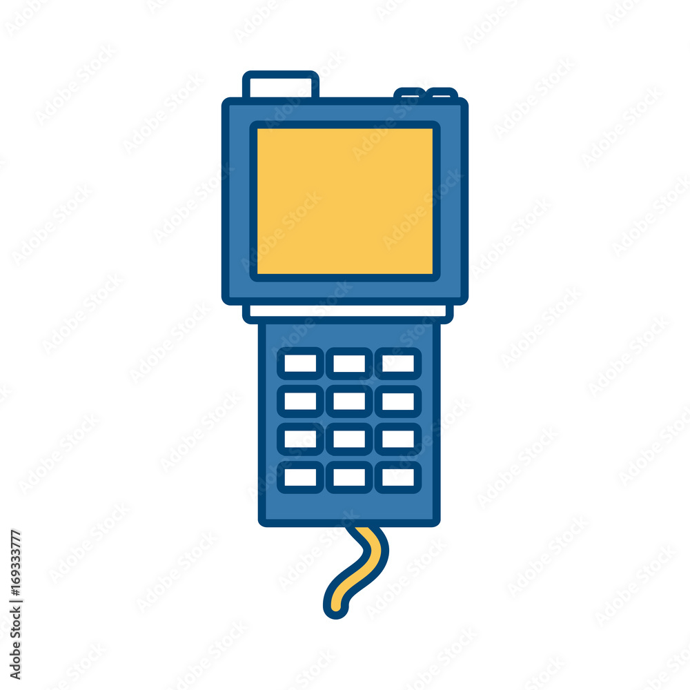 delivery dataphone technology online service vector illustration delivery dataphone technology online service vector illustration