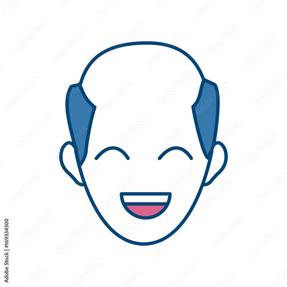 man face character people laugh image vector illustration