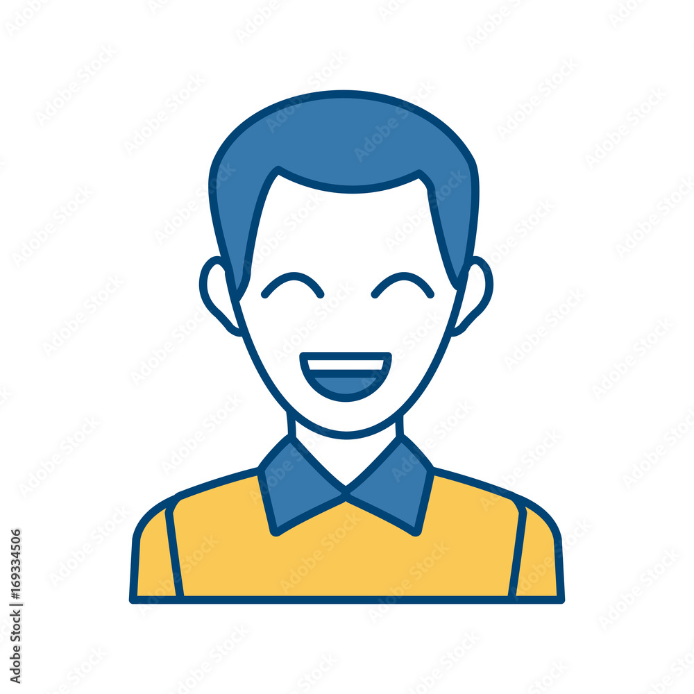 male avatar profile picture employee work vector illustration