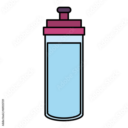 bottle gym isolated icon vector illustration design