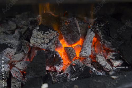 Stove on charcoal