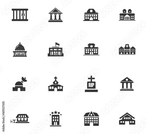 Building icons set