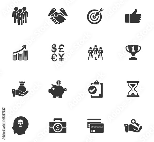 Business icons set