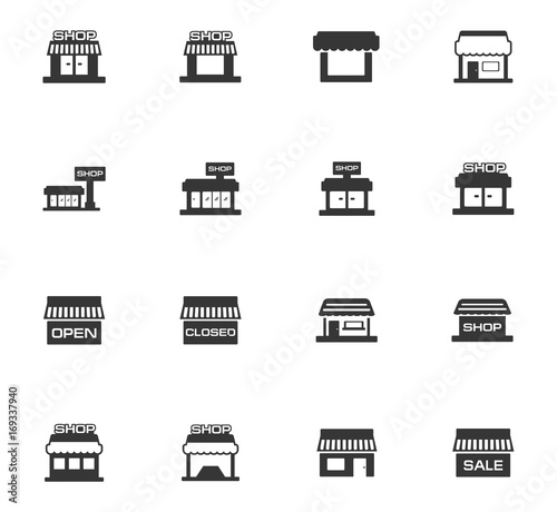 Store icons set