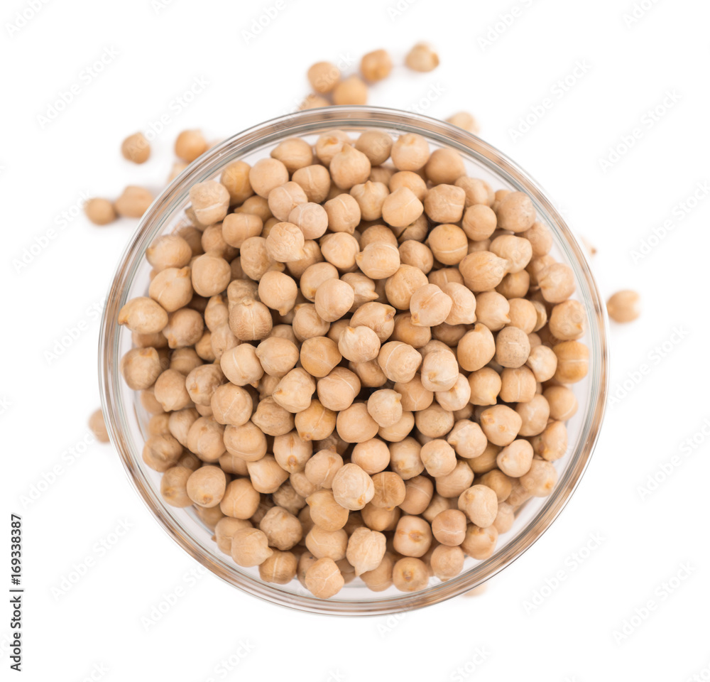 dried Chickpeas isolated on white background dried Chickpeas isolated on white background