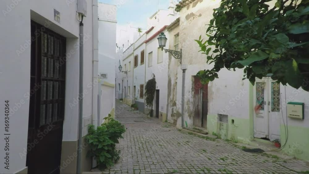 Delightful historic old street of Albufeira. Delightful historic old street of Albufeira.
